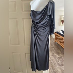 Long formal one shoulder gown